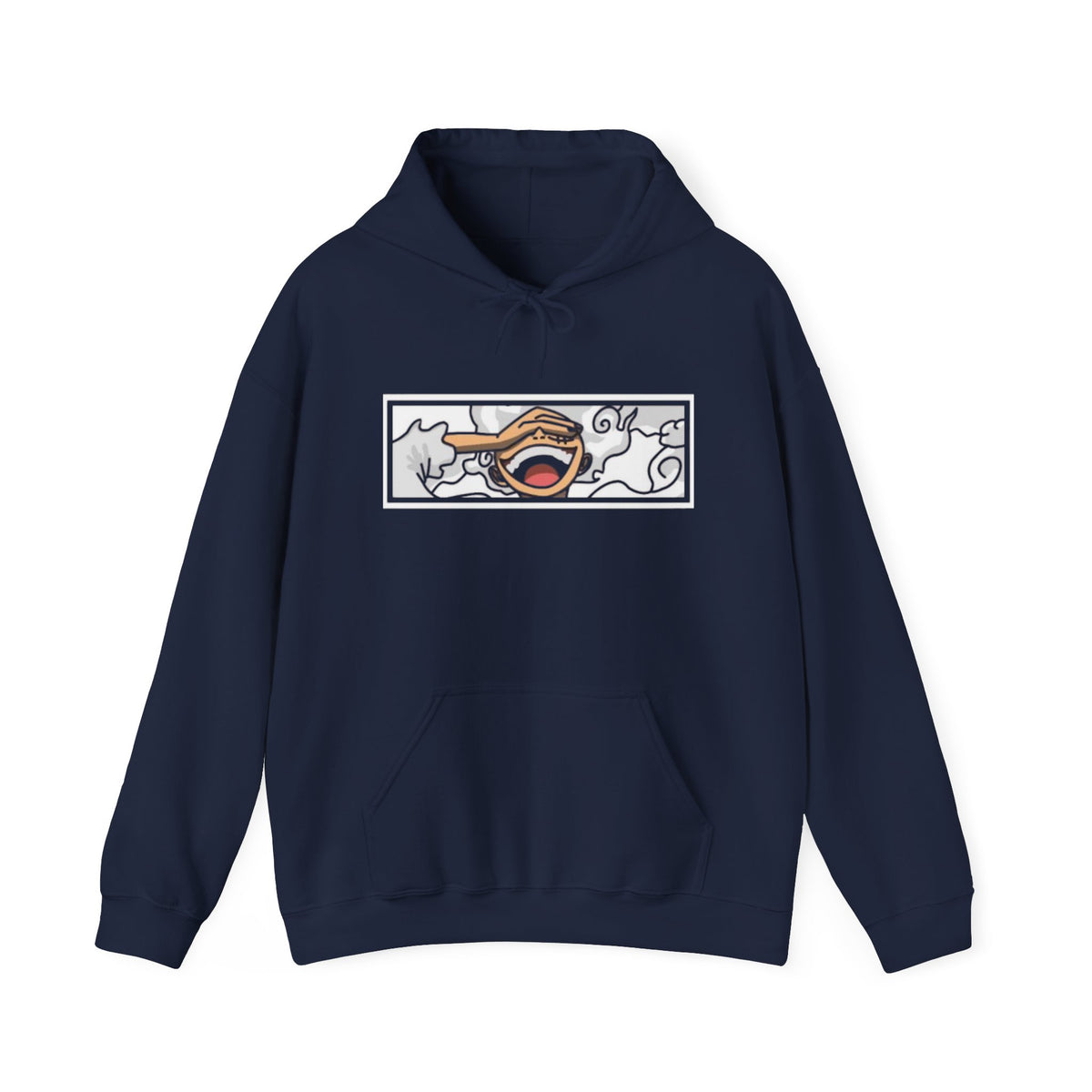 Laughing Mouth Graphic Hoodie — Anime Smile Streetwear Hoodie