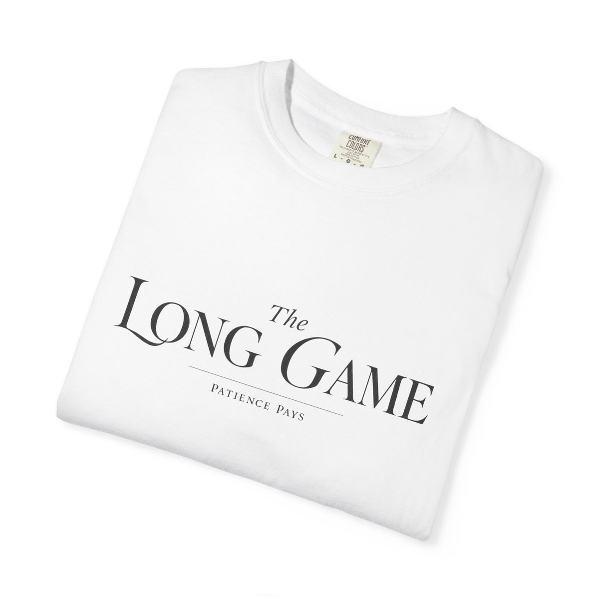 The Long Game T-Shirt — Minimalist Script Tee
