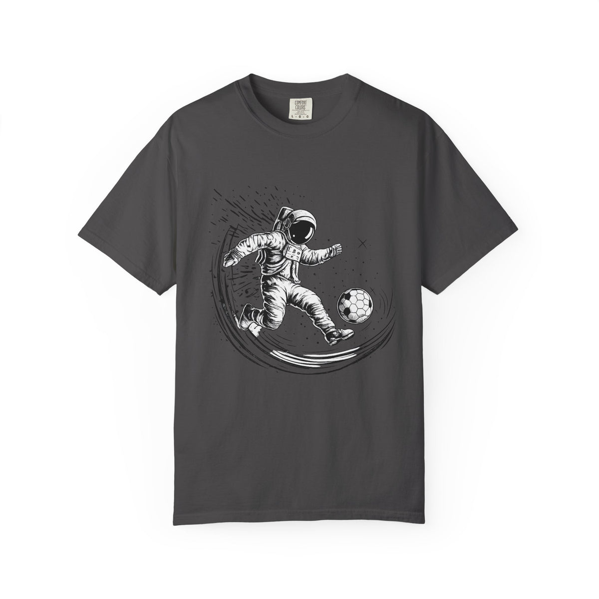 Astronaut Soccer T-Shirt — Space Football Graphic Tee
