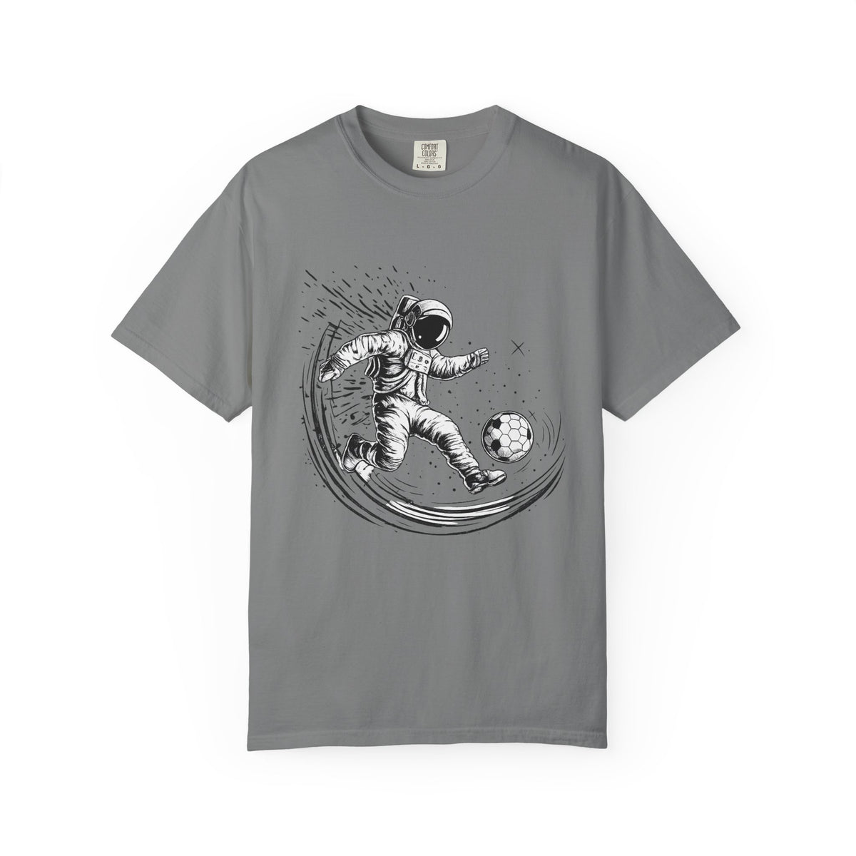 Astronaut Soccer T-Shirt — Space Football Graphic Tee