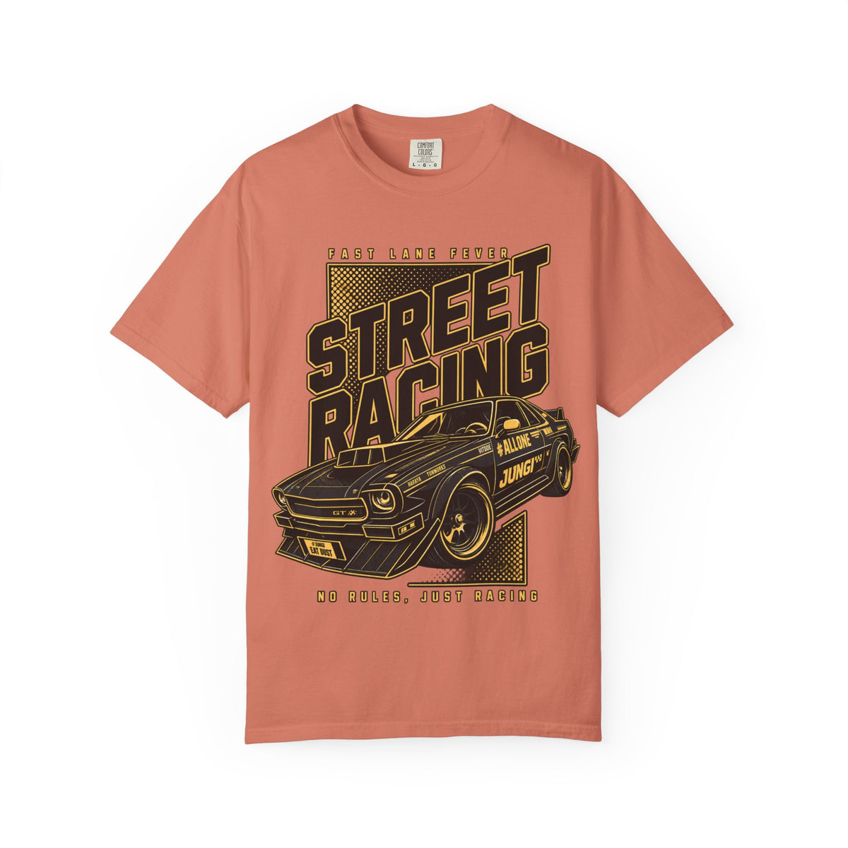 Street Racing Car T-Shirt — Retro Drift Racing Graphic Tee