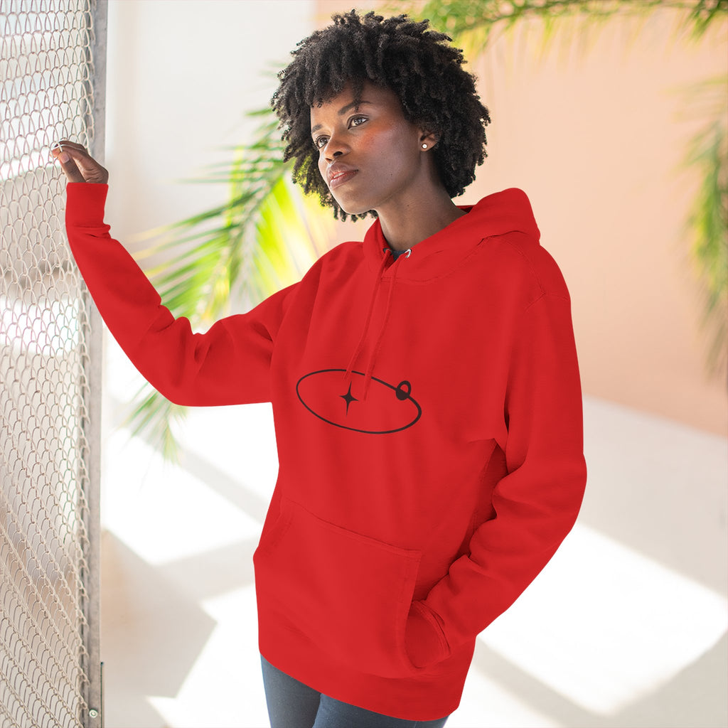 Minimal Orbit Hoodie — Simple Space Graphic Pullover