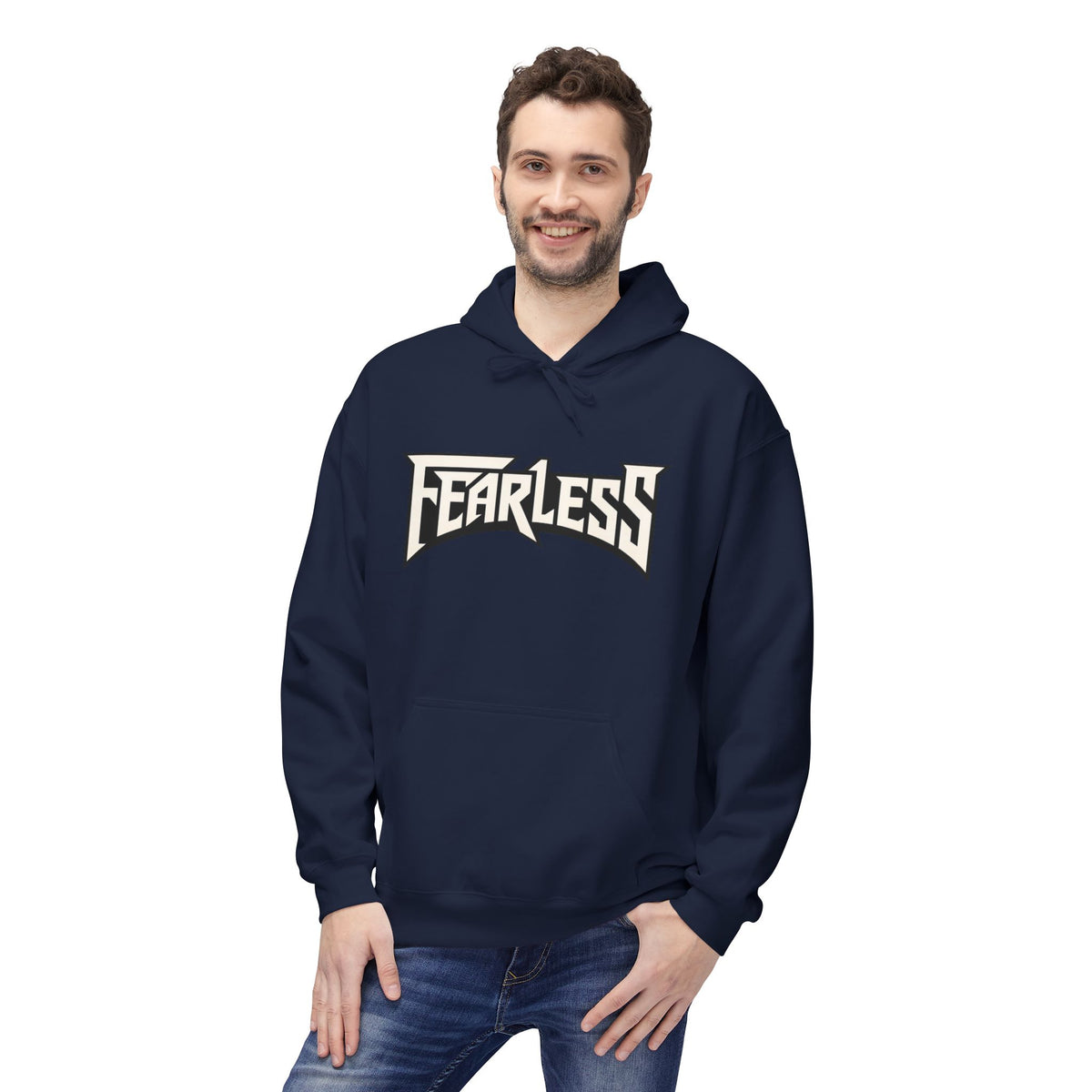 Fearless Graphic Hoodie — Bold Retro Logo Pullover