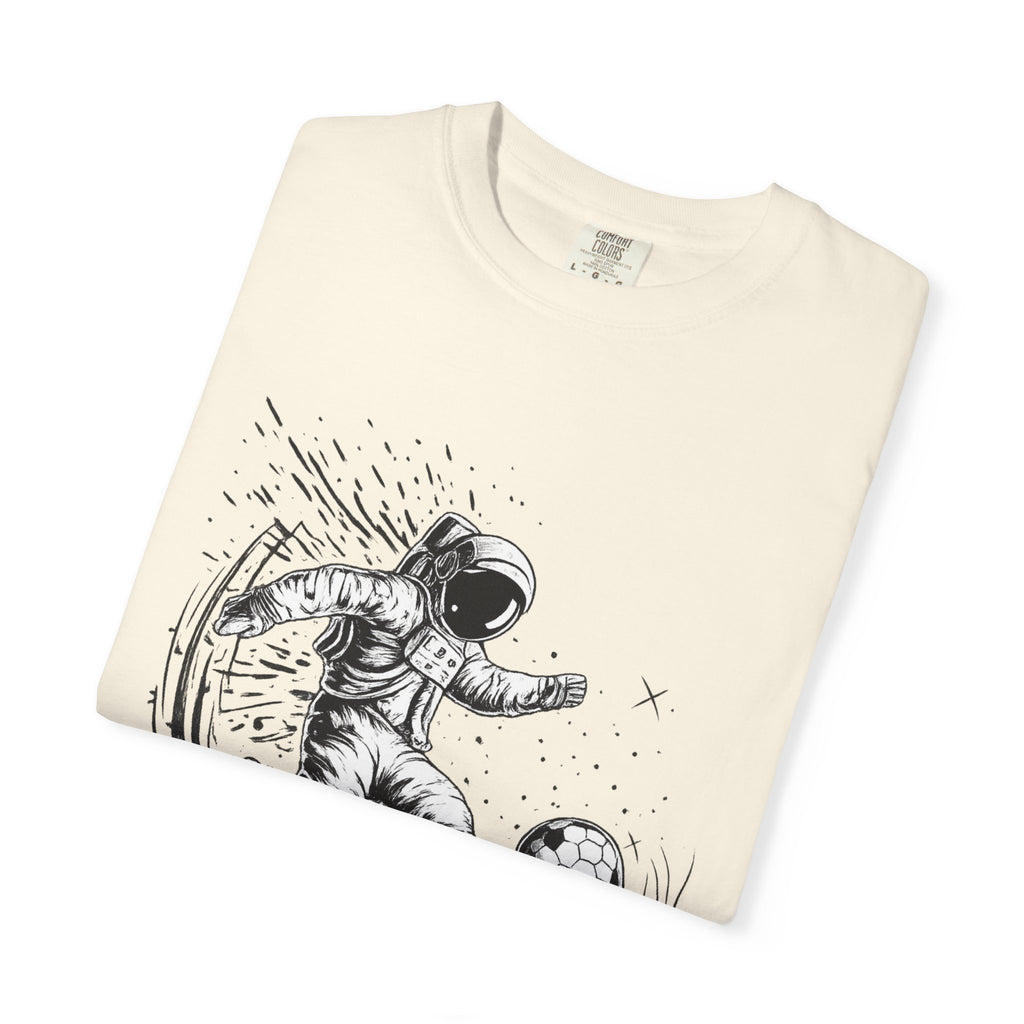 Astronaut Soccer T-Shirt — Space Football Graphic Tee