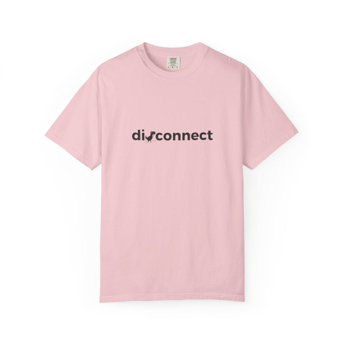 Disconnect Graphic T-Shirt — Minimalist Tech Logo Tee