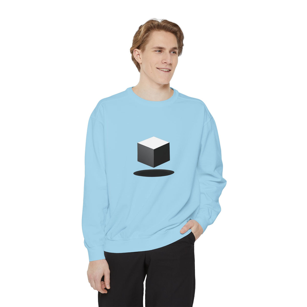 Minimalist Book Logo Sweatshirt — Reading Club Graphic Crewneck