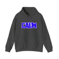 Calm Graphic Hoodie — Bold Blue Streetwear Pullover