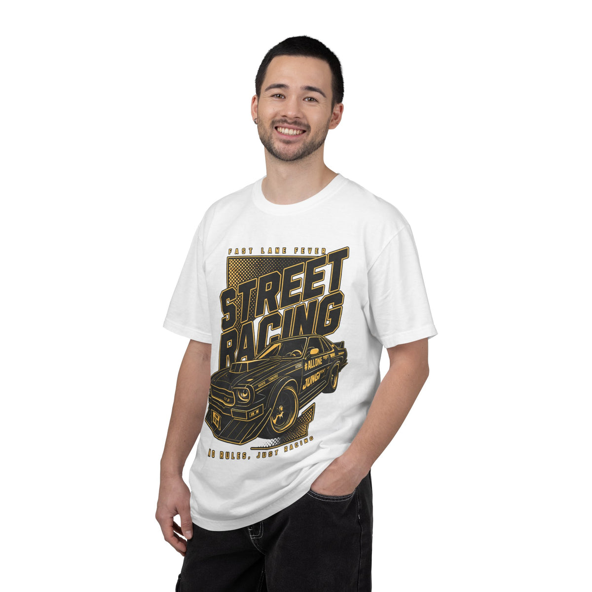Street Racing Car T-Shirt — Retro Drift Racing Graphic Tee