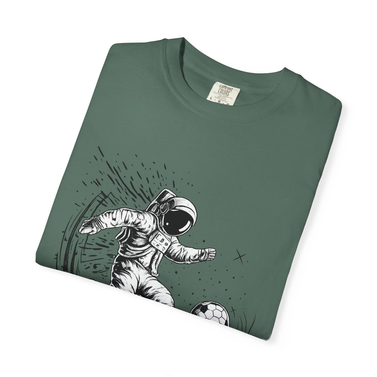 Astronaut Soccer T-Shirt — Space Football Graphic Tee