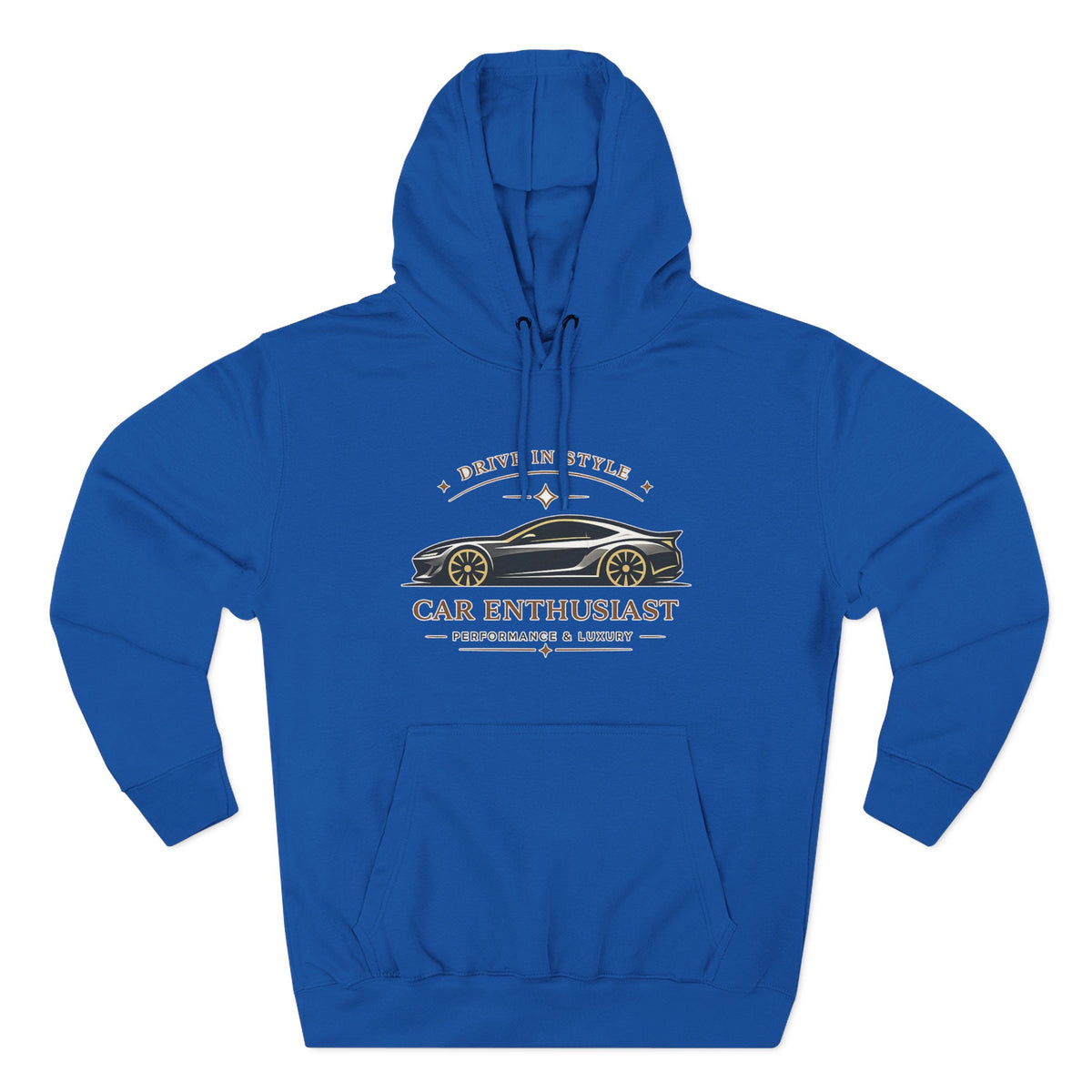 Car Enthusiast Hoodie — Vintage Sports Car Graphic, 'Drive in Style' Casual Pullover