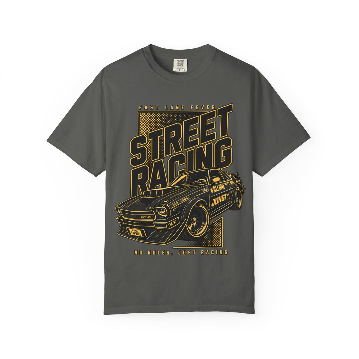 Street Racing Car T-Shirt — Retro Drift Racing Graphic Tee