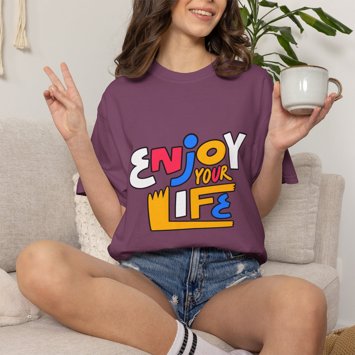 Enjoy Your Life Graphic T-Shirt