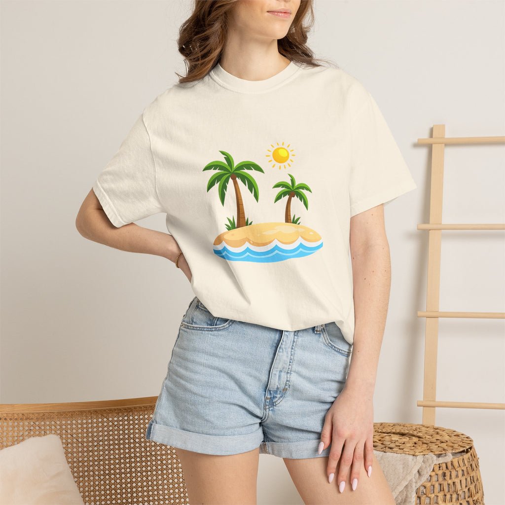Island Paradise T-Shirt — Tropical Palm Tree Beach Graphic