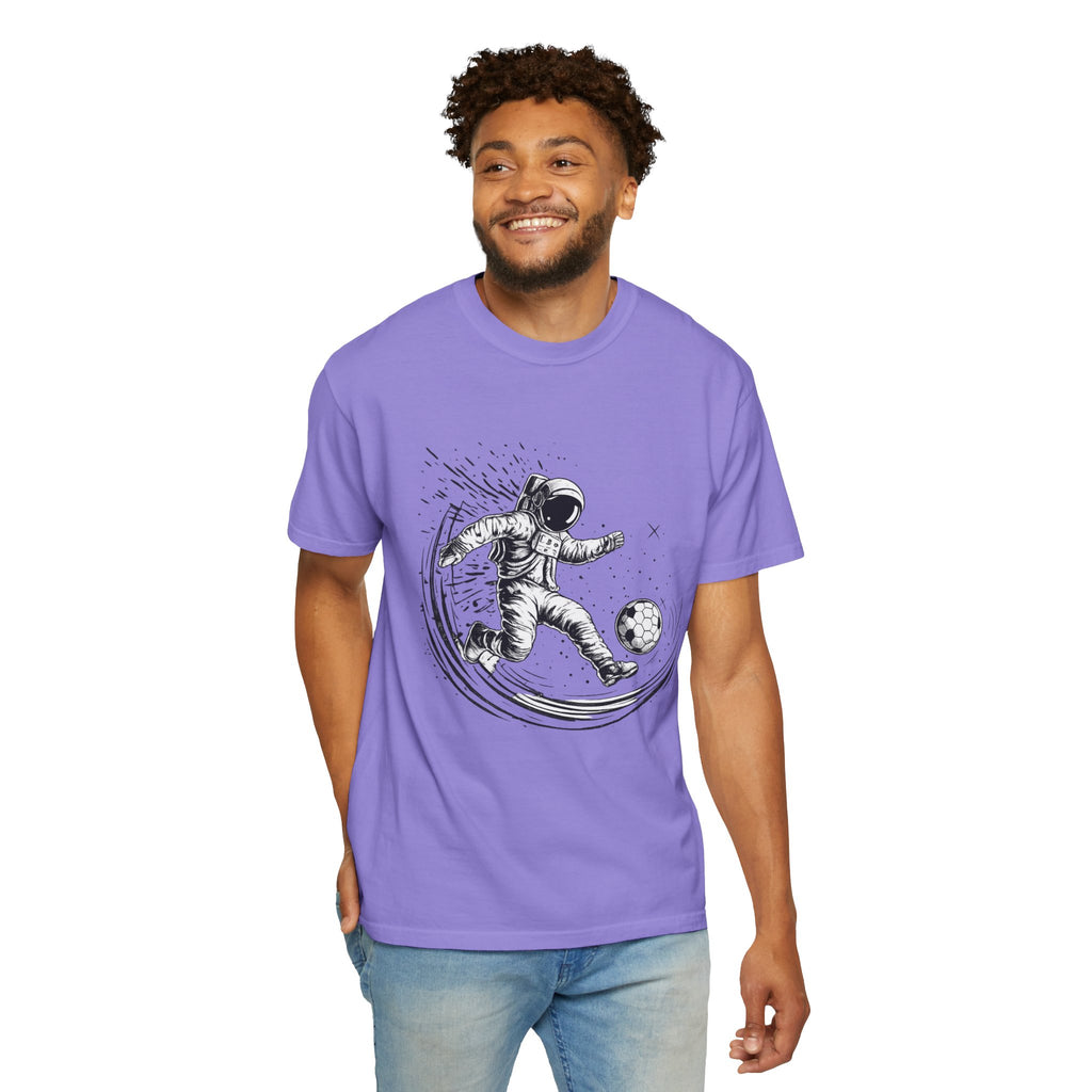 Astronaut Soccer T-Shirt — Space Football Graphic Tee