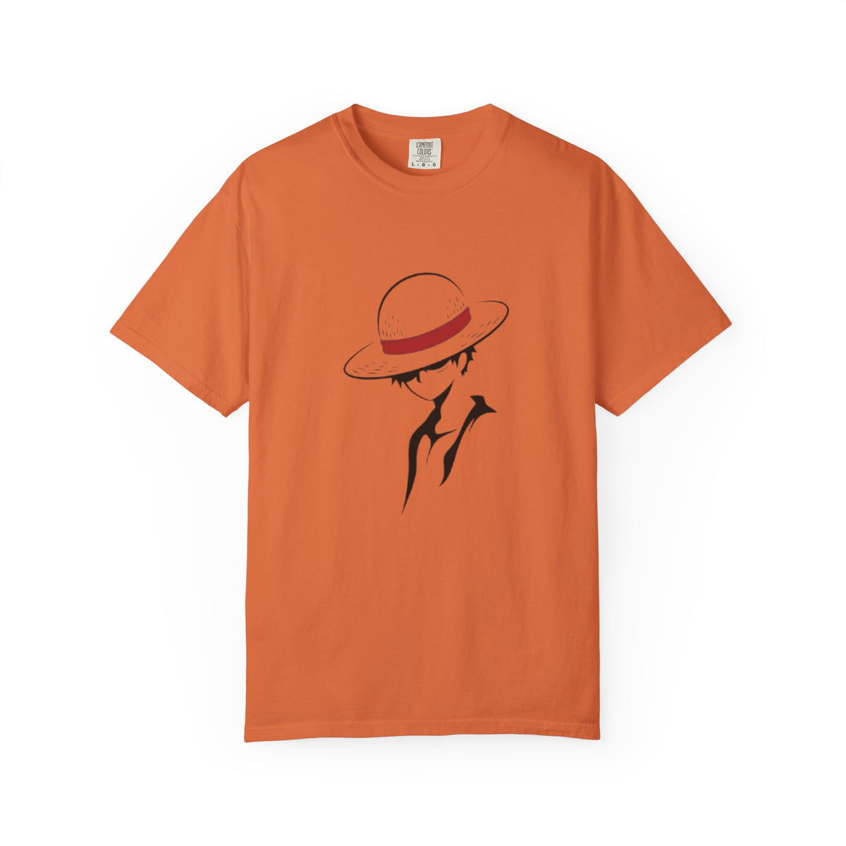 Minimal Straw Hat Silhouette T-Shirt
