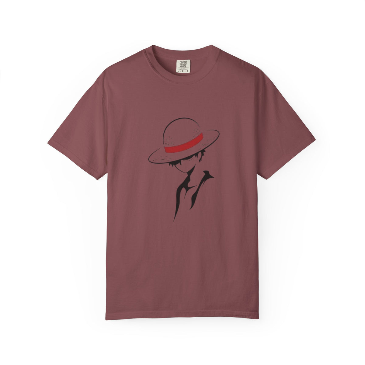 Minimal Straw Hat Silhouette T-Shirt