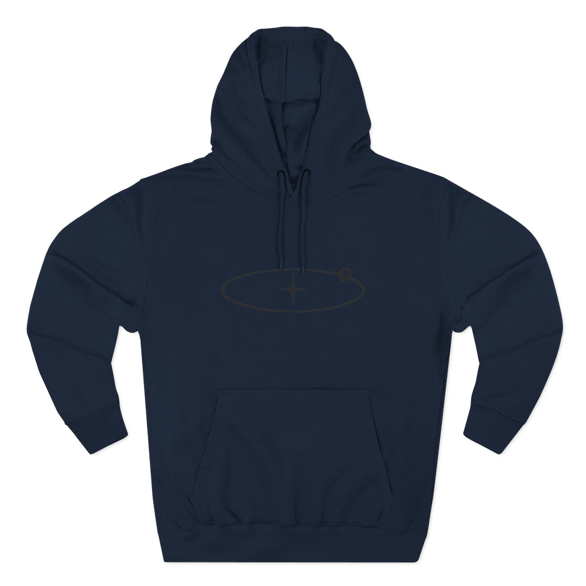 Minimal Orbit Hoodie — Simple Space Graphic Pullover