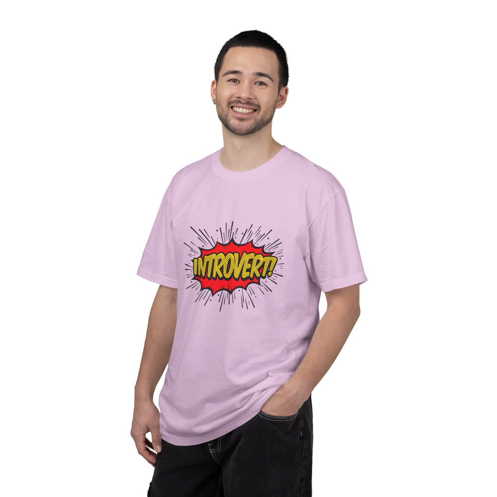 Introvert Comic Pop T-Shirt — Graphic "INTROVERT!" Tee