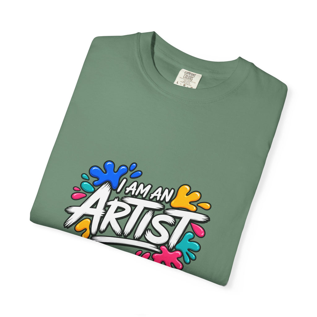 Artist T‑Shirt — "Human Artist" Colorful Paint Splash Graphic Tee