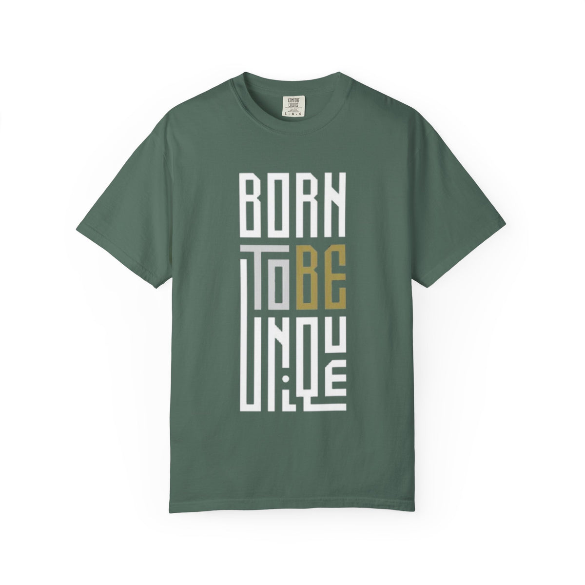 T-Shirt — "Born To Be Untile" Bold Vertical Typography Tee