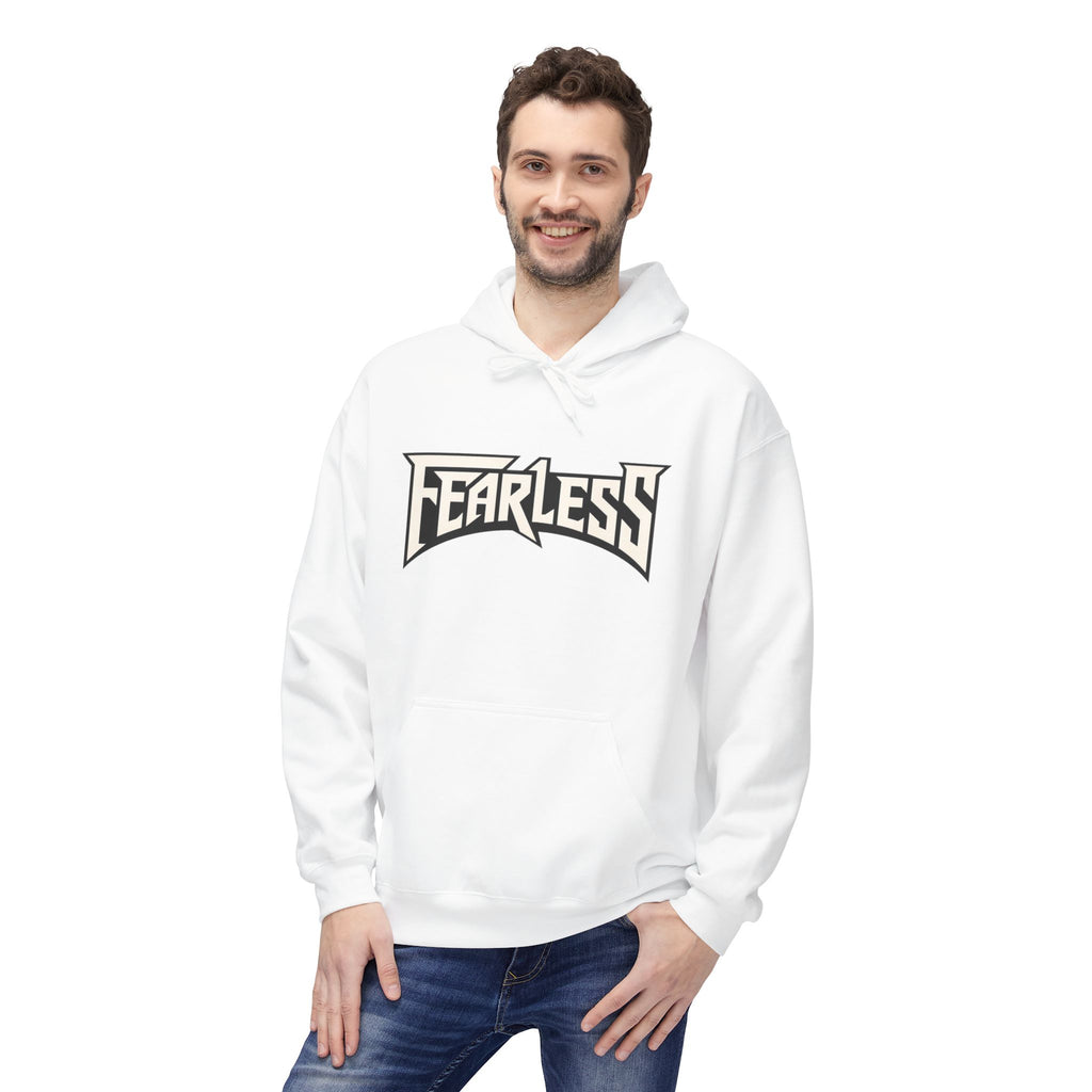Fearless Graphic Hoodie — Bold Retro Logo Pullover