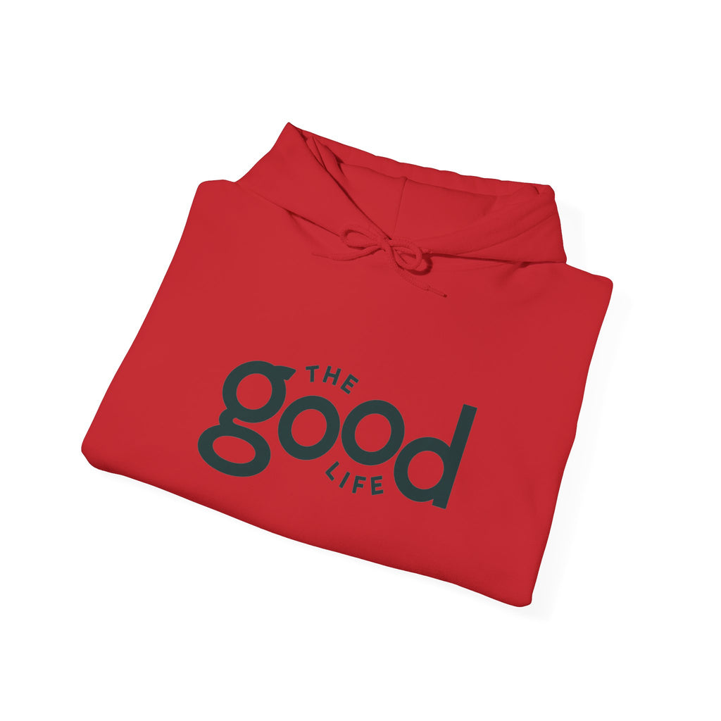 The Good Life Hoodie – Minimal Retro Logo Pullover