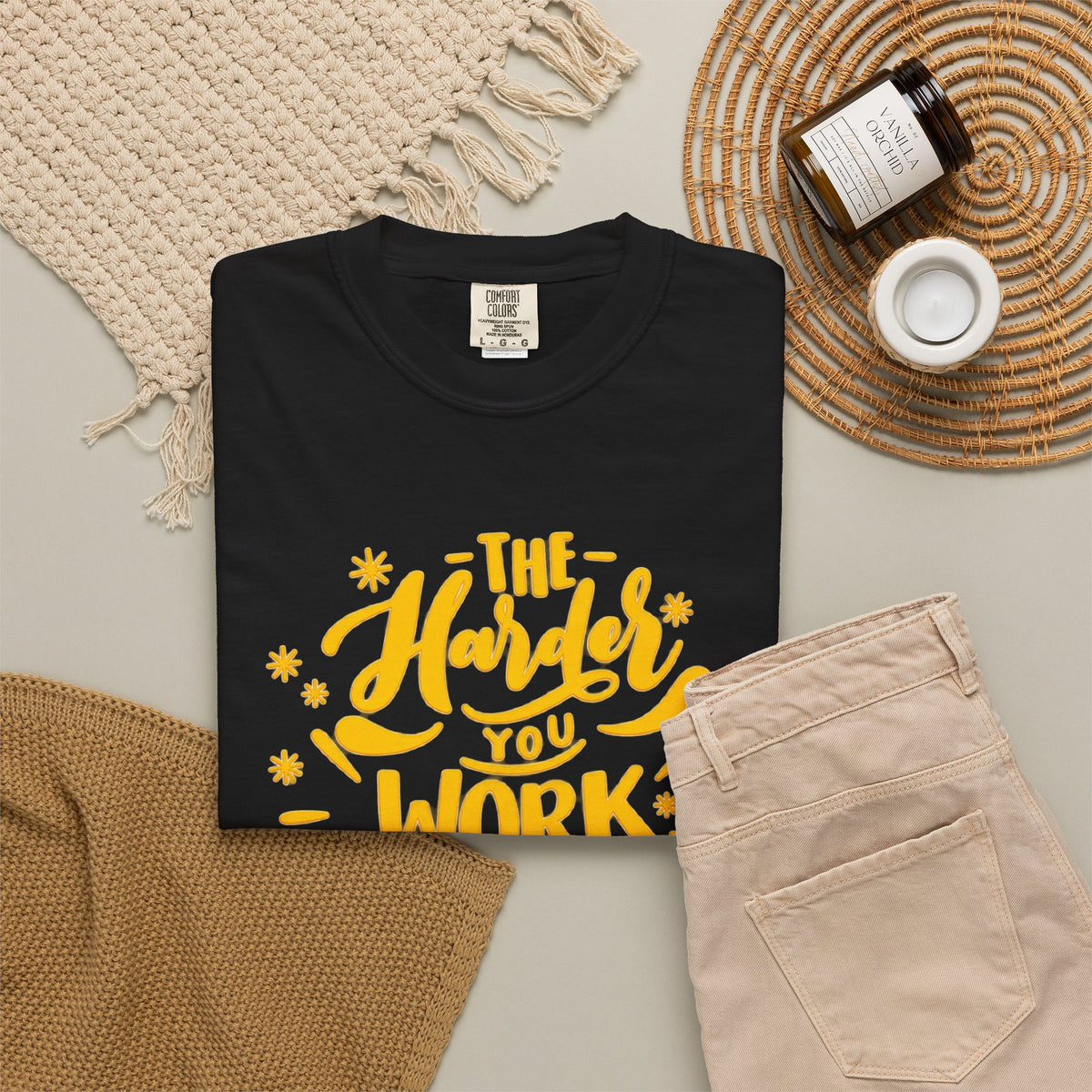 Motivational T-Shirt — "The Harder You Work The Better You Get" Graphic Tee