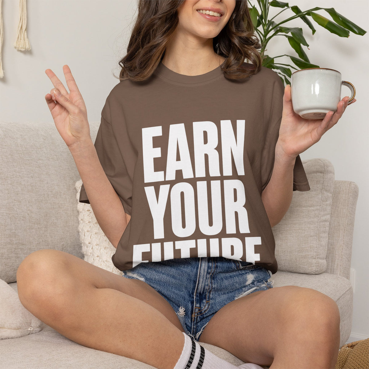 Earn Your Future T-Shirt — Motivational Graphic Tee for Goal-Getters