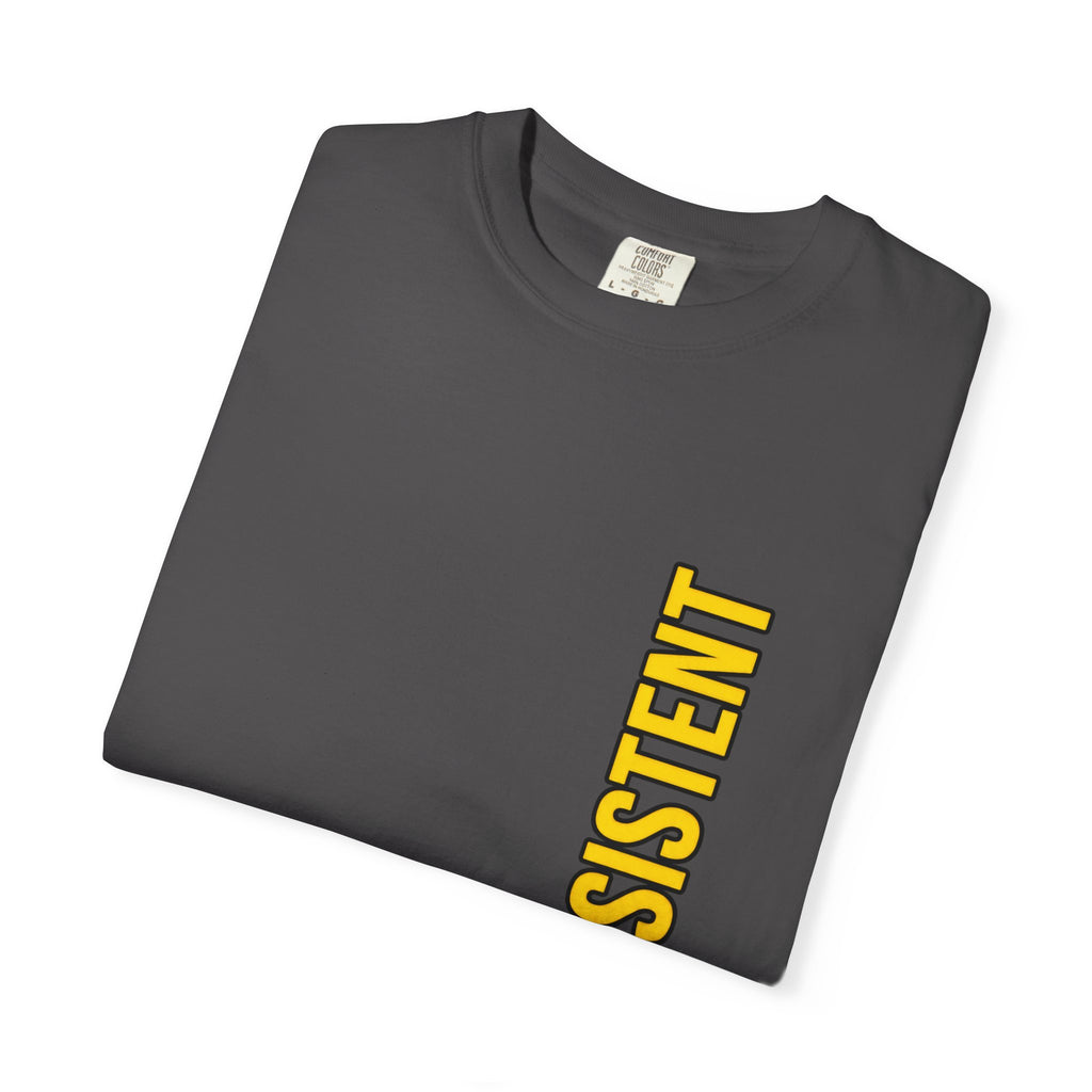 Be Consistent Vertical Graphic T-Shirt — Motivational Fitness Tee