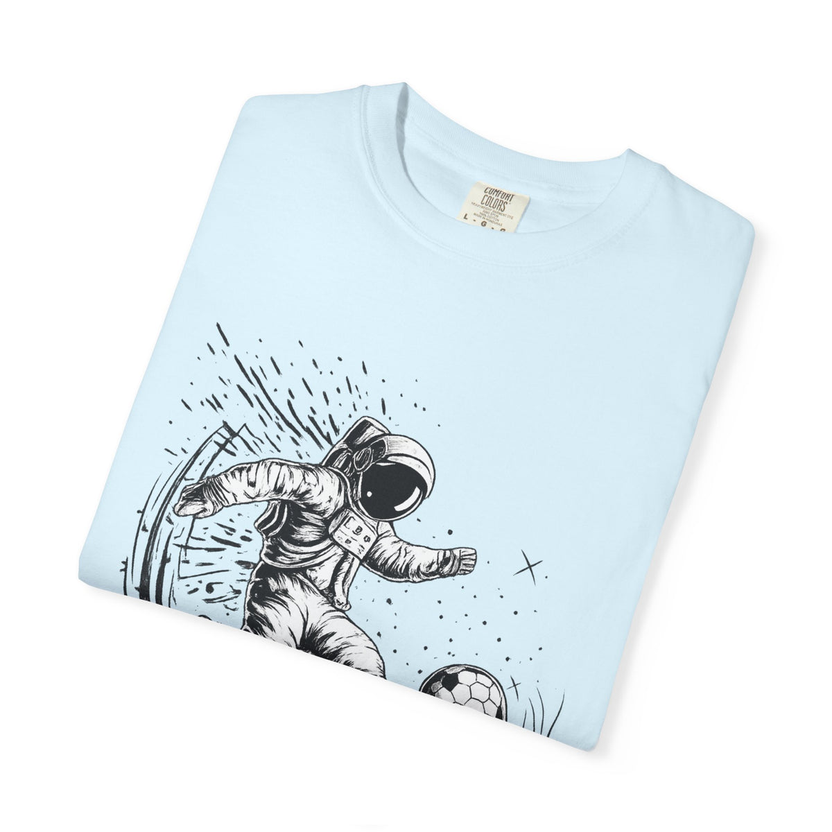 Astronaut Soccer T-Shirt — Space Football Graphic Tee