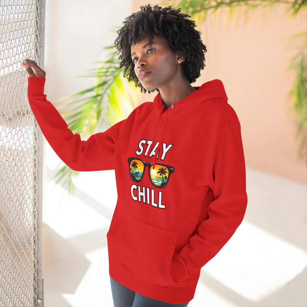 Stay Chill Sunglasses Hoodie — Casual Beach Vibe Pullover