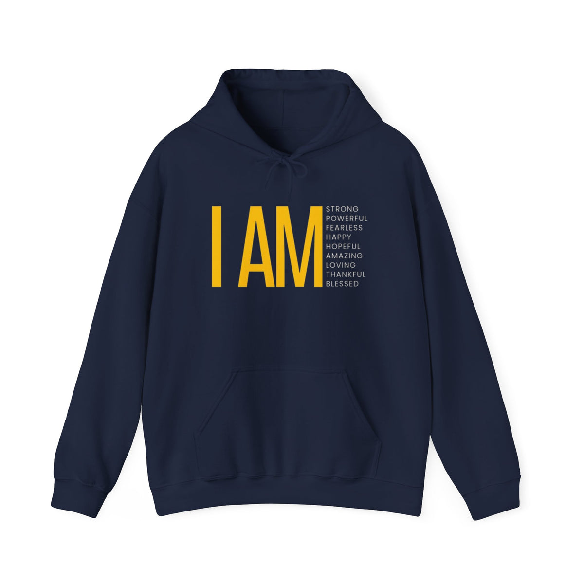 I AM Affirmation Hoodie — Inspirational Self-Love Sweatshirt