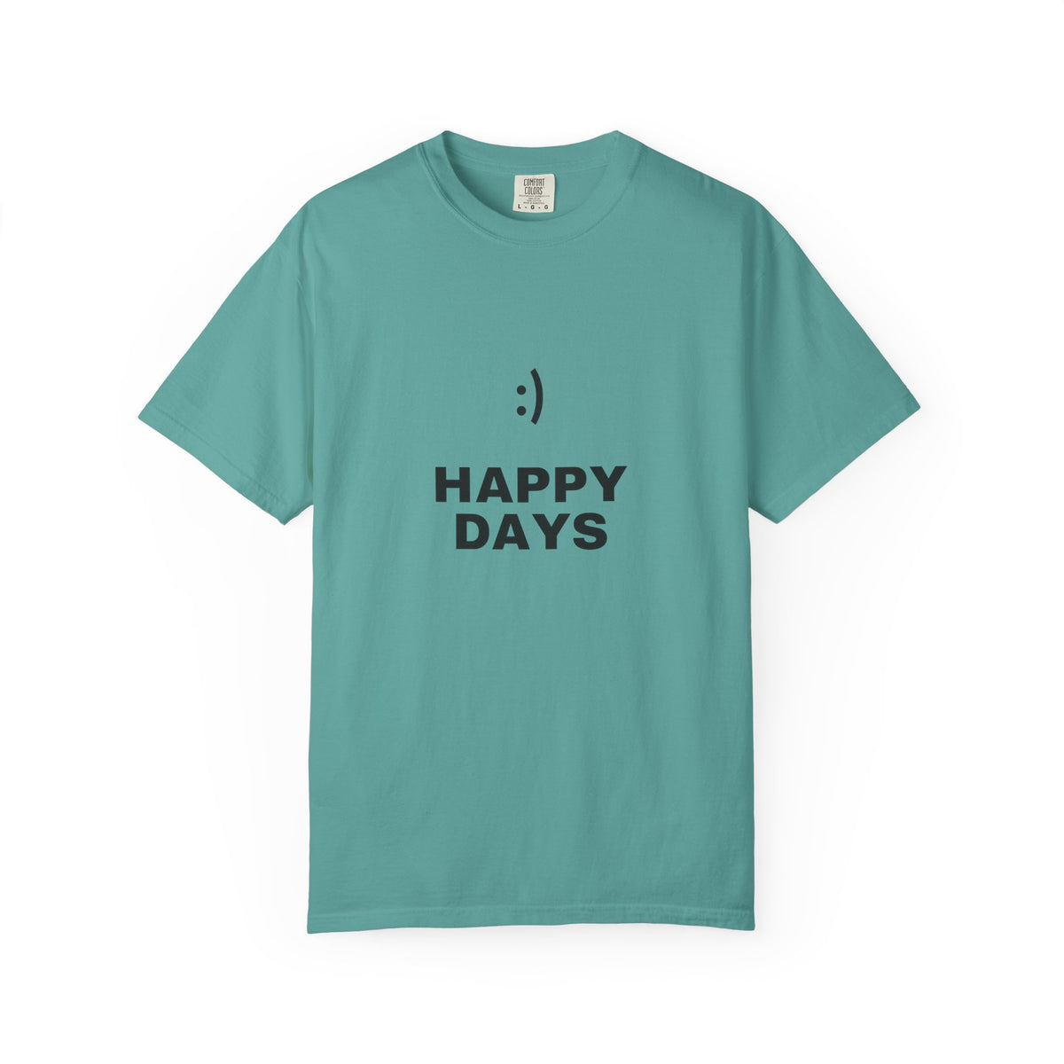 Happy Days T-Shirt — Minimal Smiley Graphic Tee