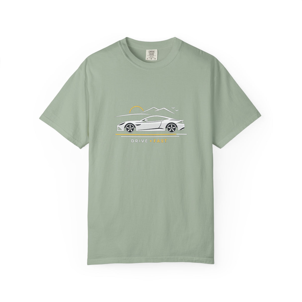 Drive Fast Sports Car T‑Shirt — Vintage Road Trip Graphic