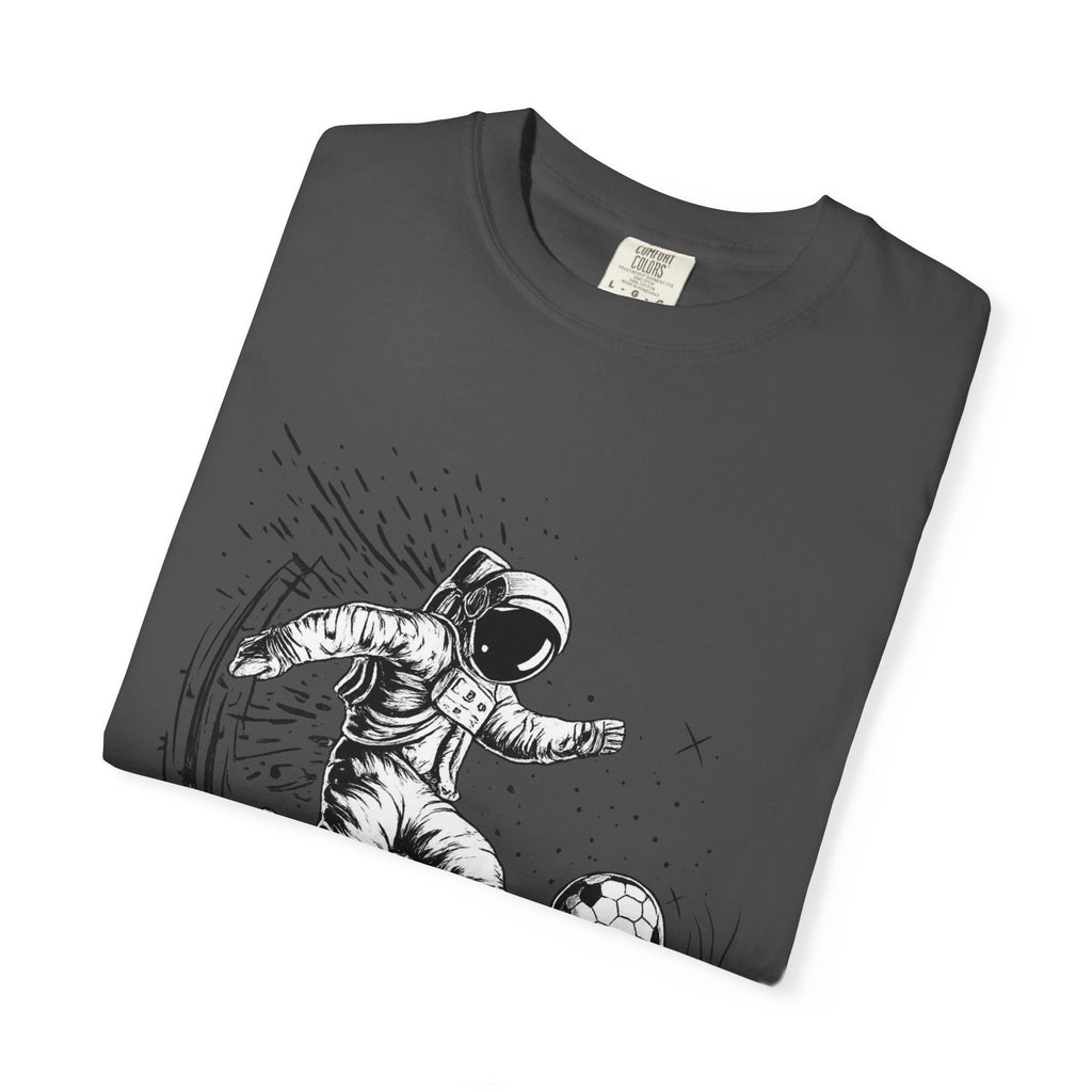 Astronaut Soccer T-Shirt — Space Football Graphic Tee
