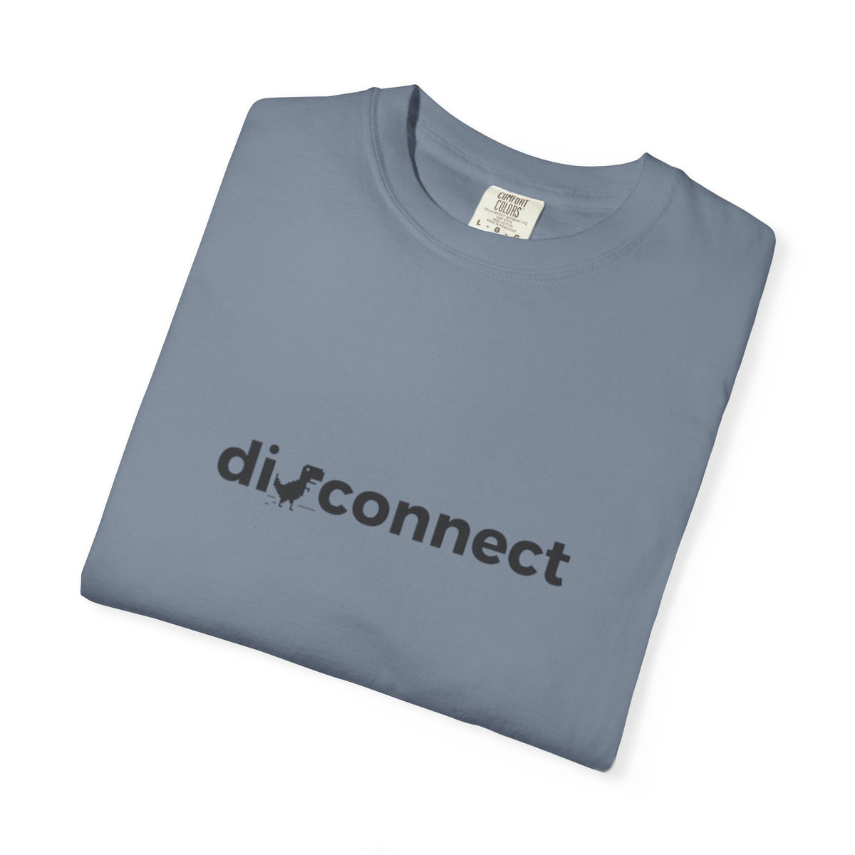 Disconnect Graphic T-Shirt — Minimalist Tech Logo Tee