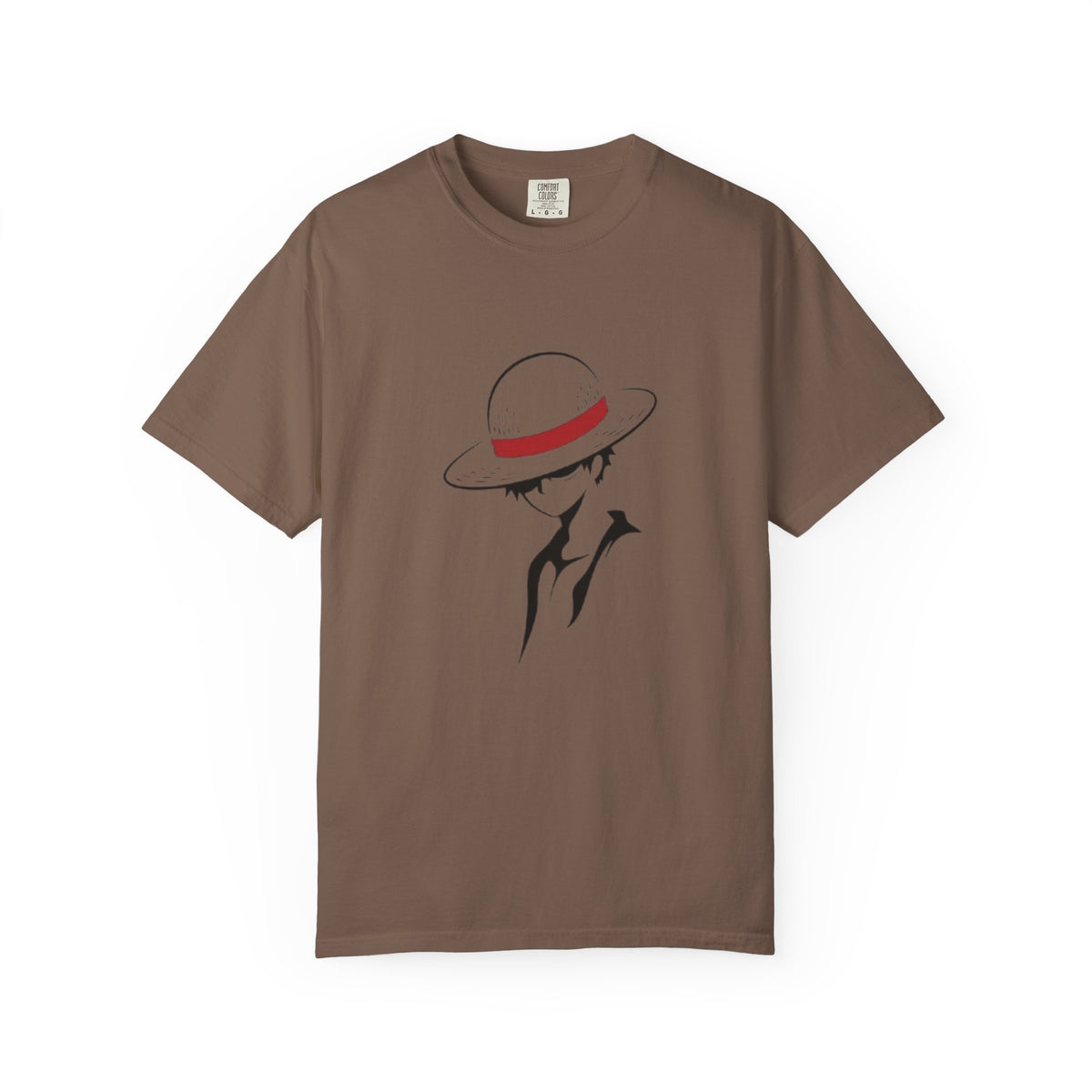 Minimal Straw Hat Silhouette T-Shirt