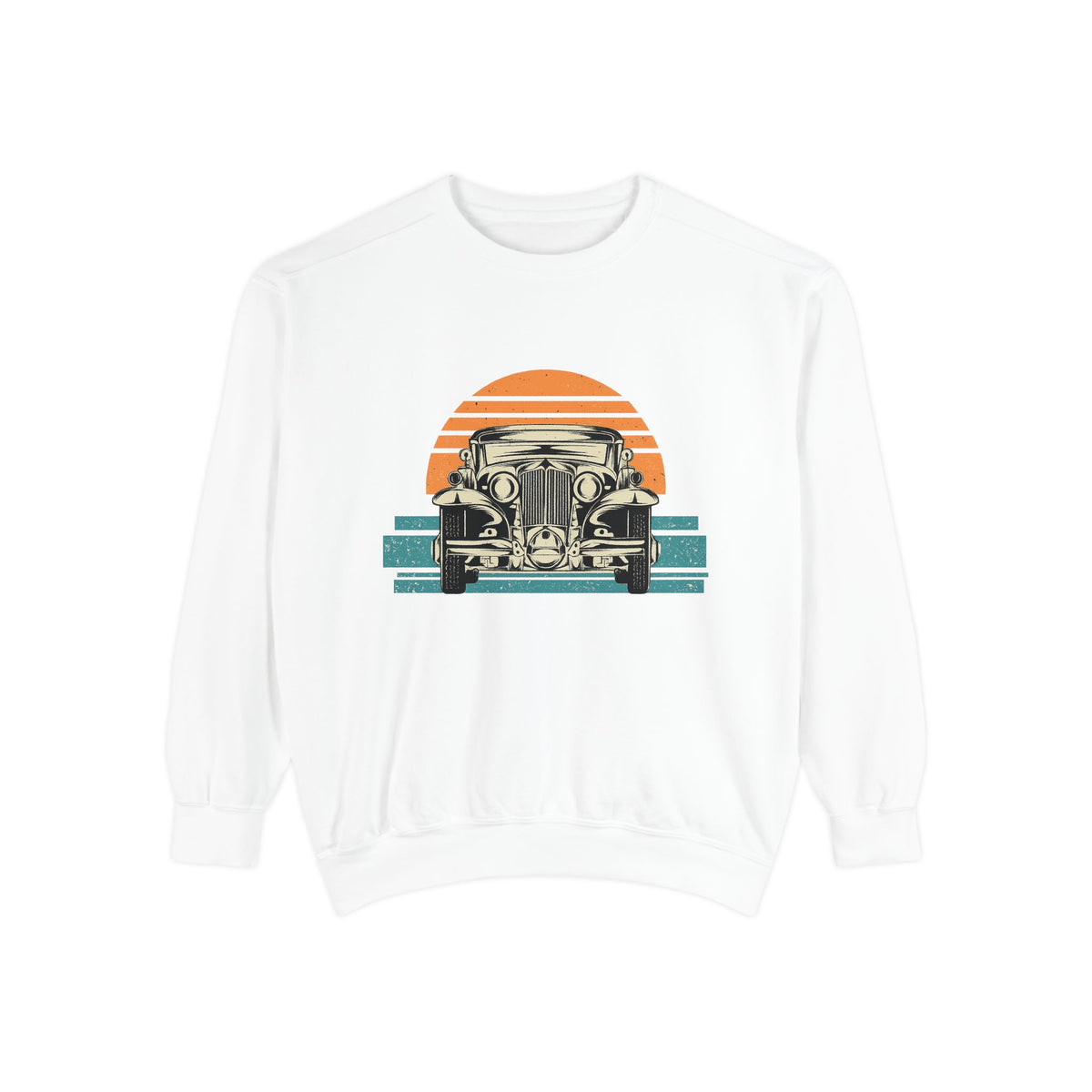 Vintage Car Sunset Sweatshirt