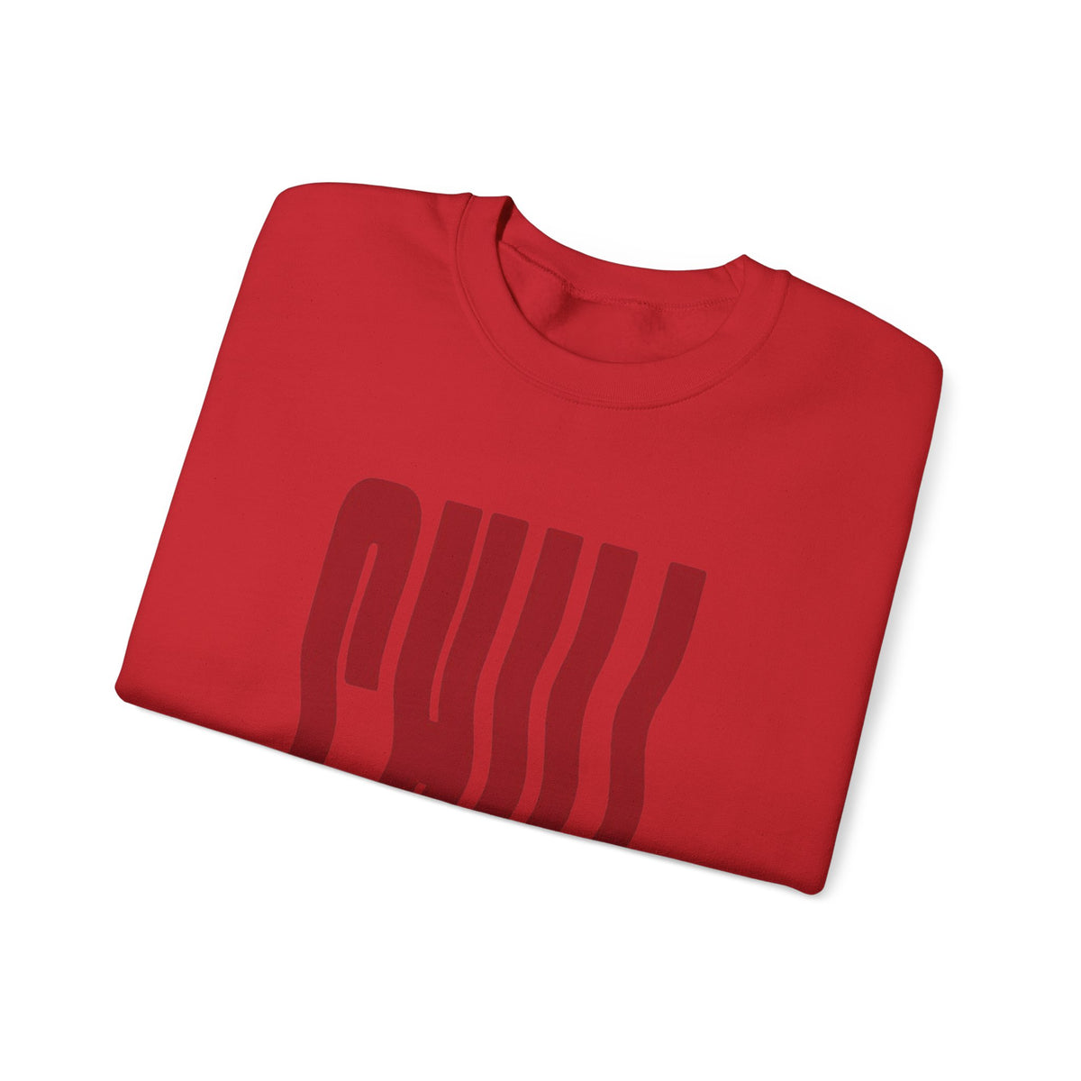 Chill Distorted Text Crewneck Sweatshirt