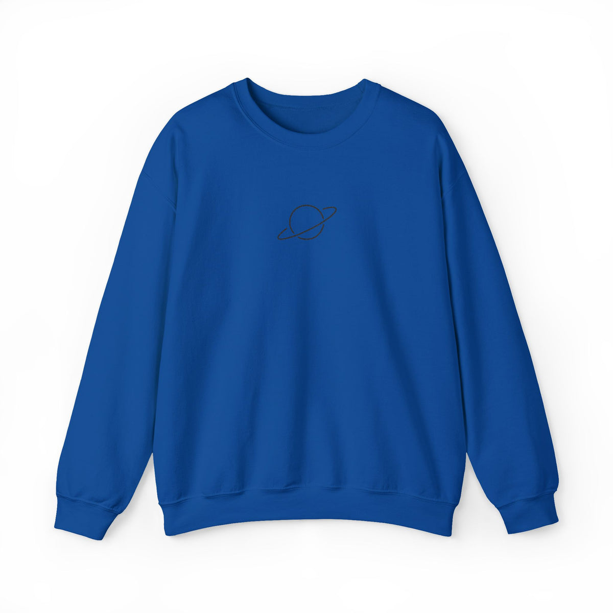 Minimal Planet Crewneck Sweatshirt Embroidered