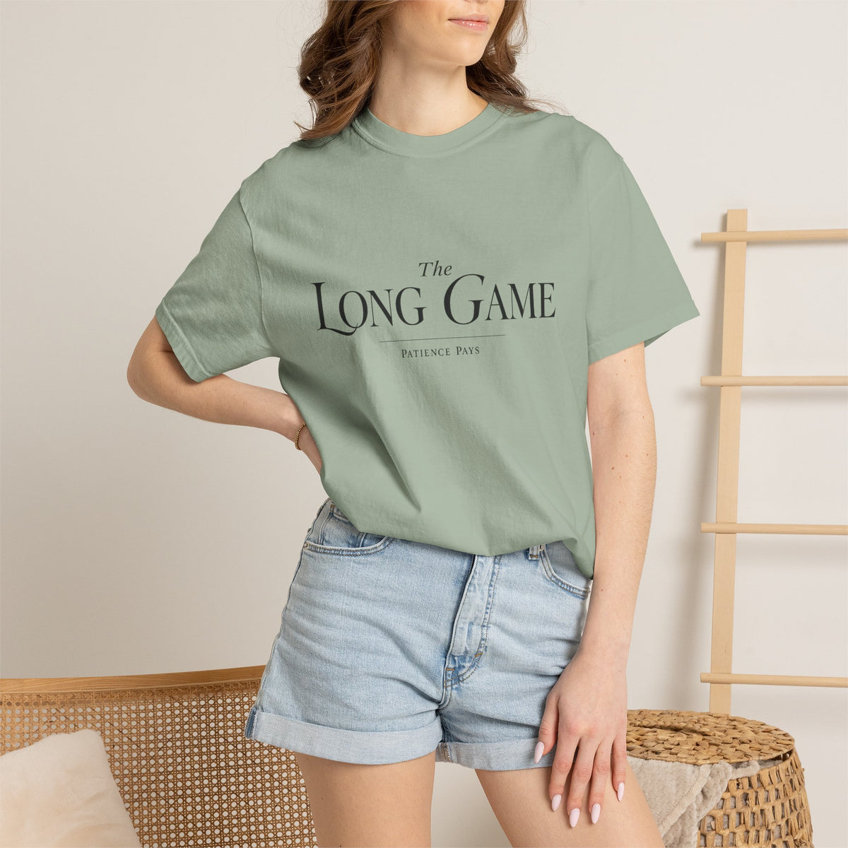 The Long Game T-Shirt — Minimalist Script Tee