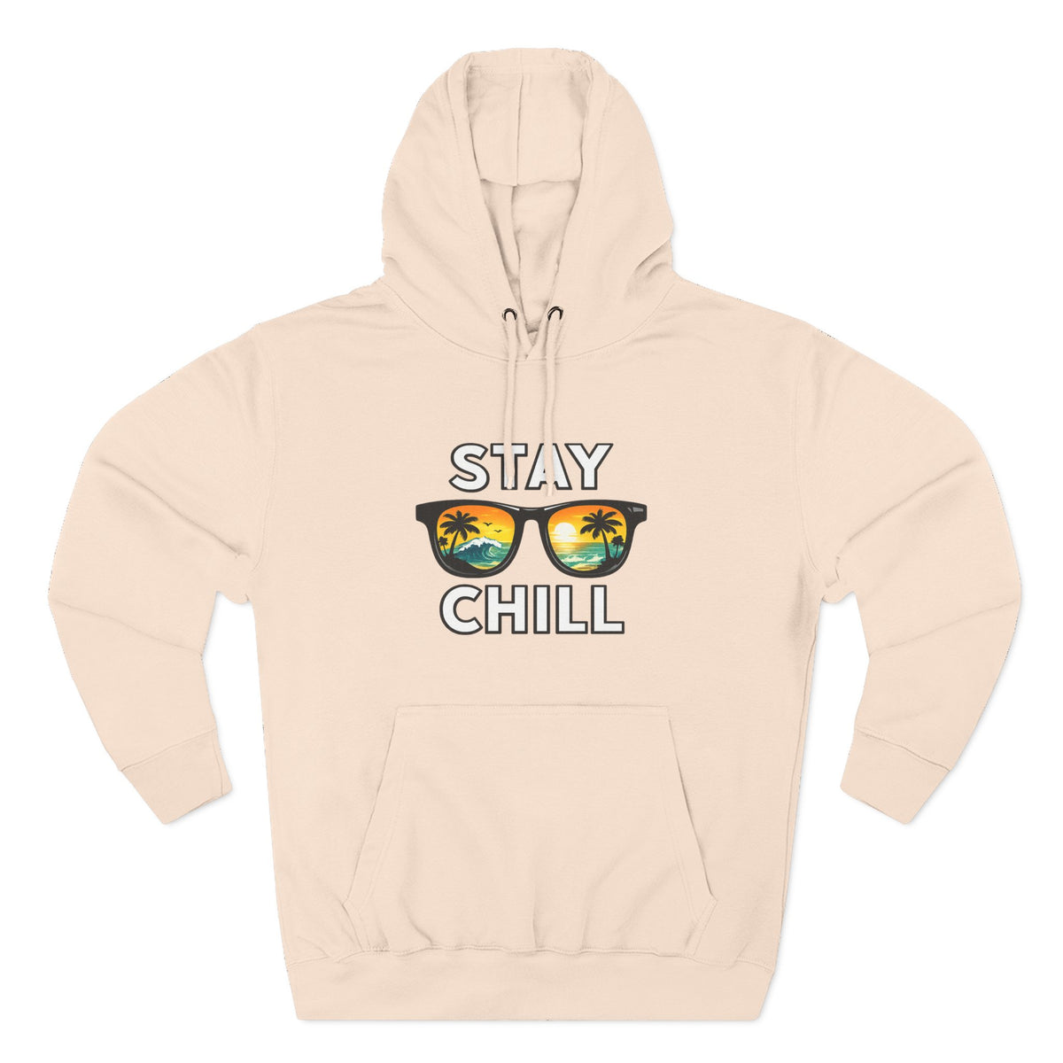 Stay Chill Sunglasses Hoodie — Casual Beach Vibe Pullover