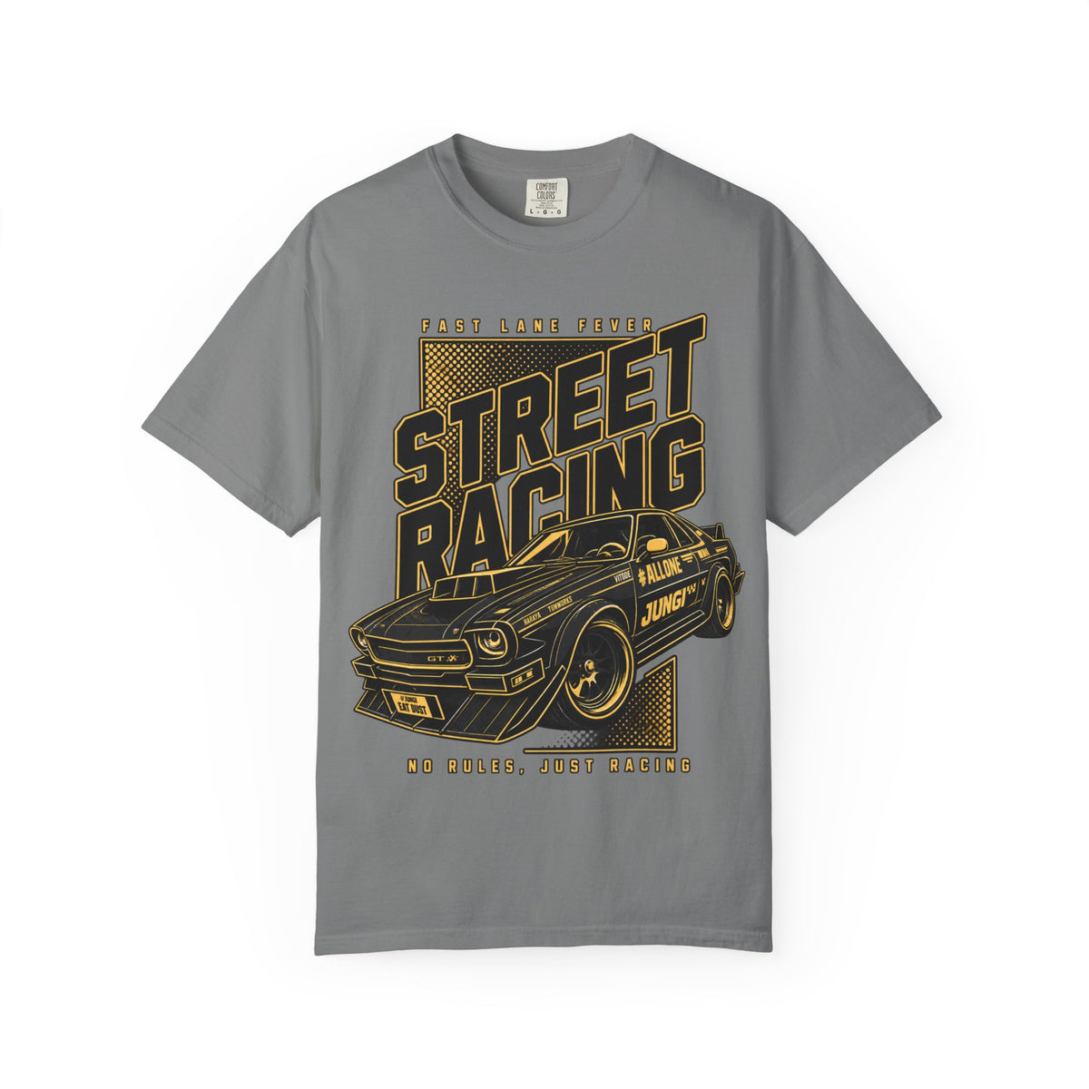 Street Racing Car T-Shirt — Retro Drift Racing Graphic Tee