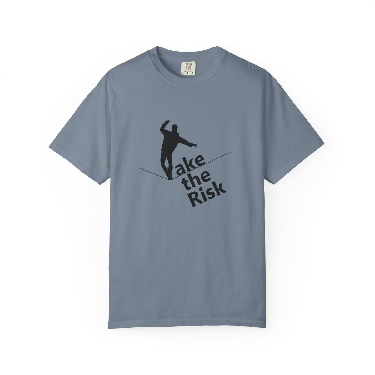 Take the Risk T-Shirt — Tightrope Silhouette Motivational Tee