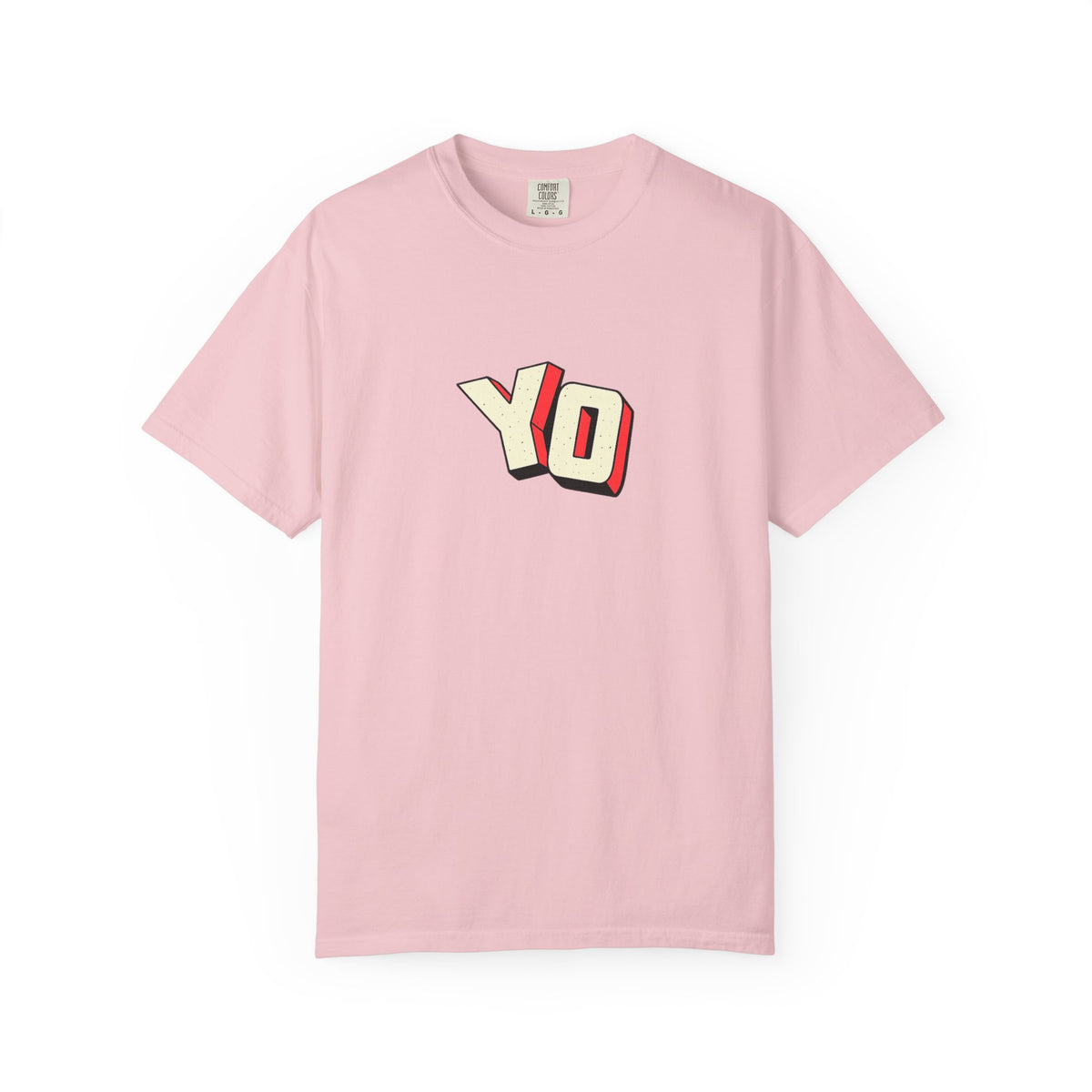 Yo Graphic T-Shirt — Retro 3D Lettering Tee