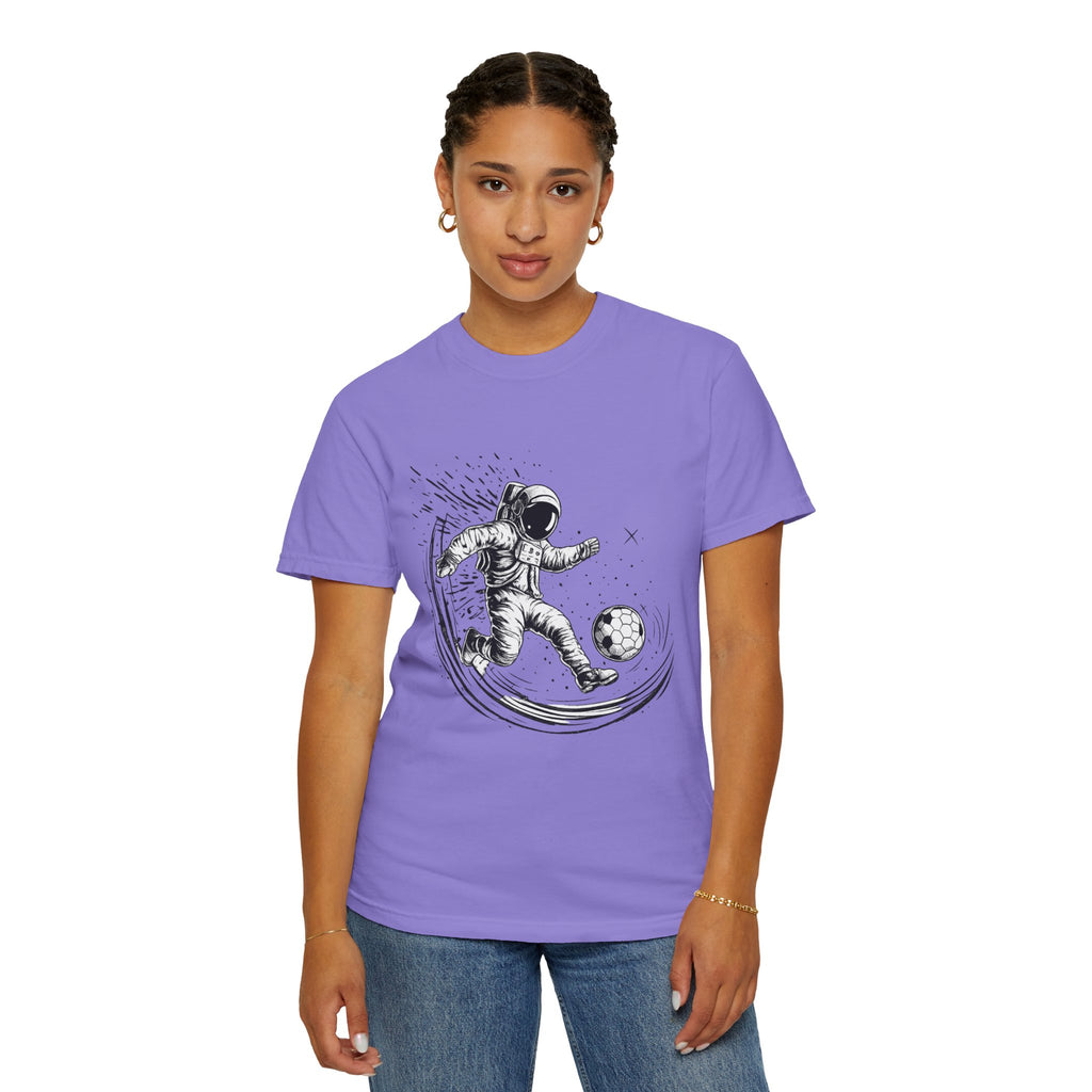 Astronaut Soccer T-Shirt — Space Football Graphic Tee