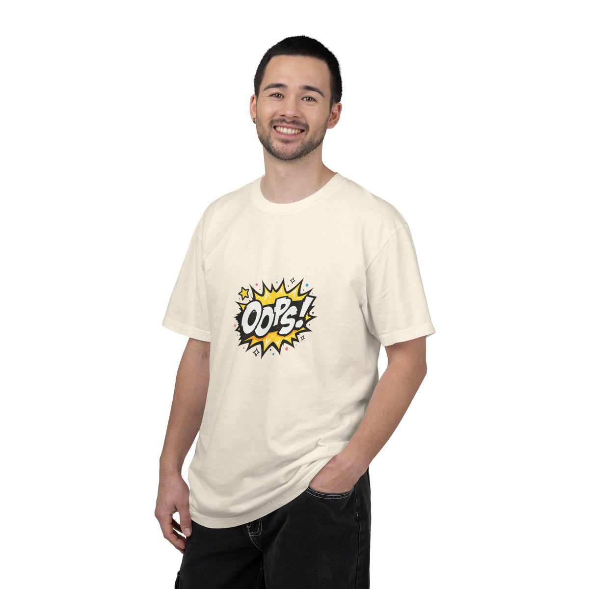 Oops! Comic Graphic T-Shirt — Retro Pop Art Tee