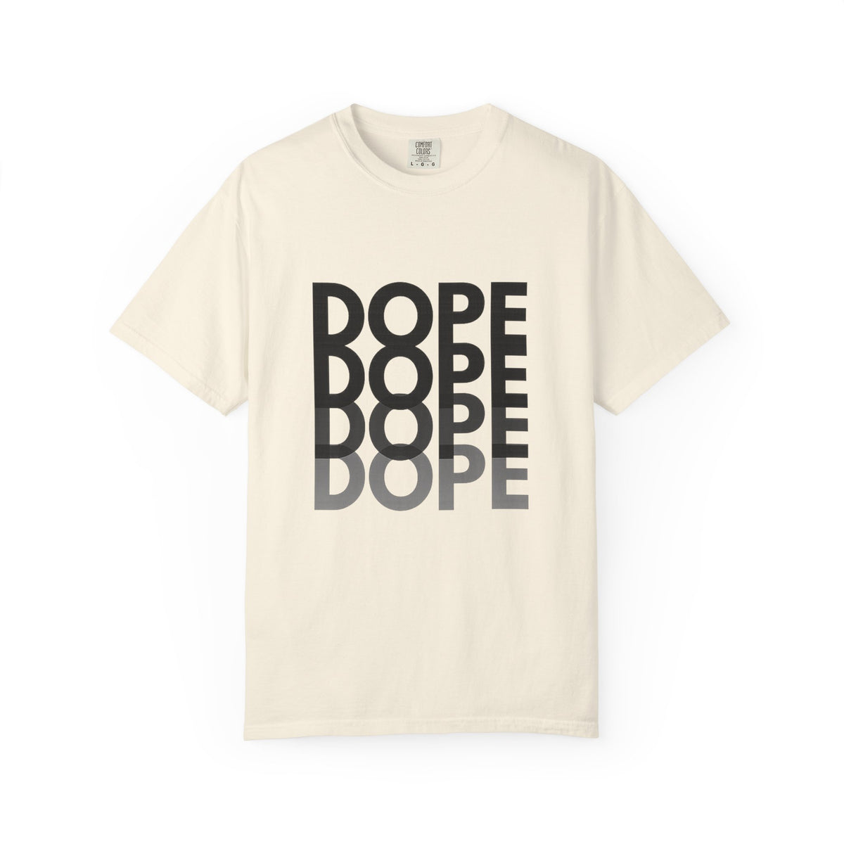 Dope Repeat Graphic T-Shirt — Retro Stacked Typography Tee
