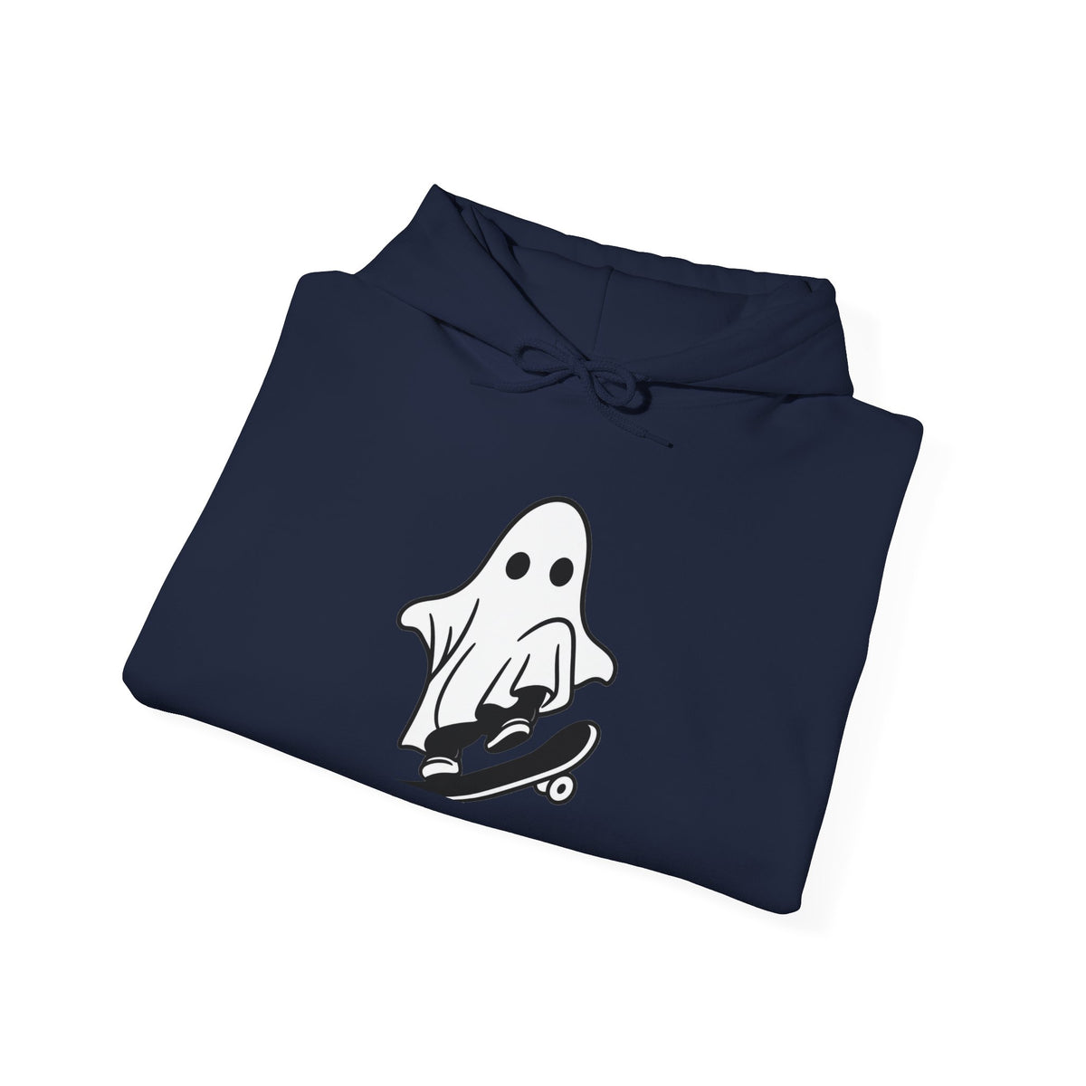 Ghost Skateboard Hoodie — Cute Skateboarding Ghost Graphic Sweatshirt