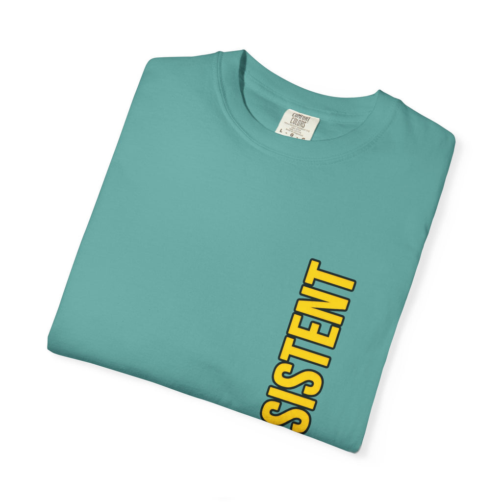Be Consistent Vertical Graphic T-Shirt — Motivational Fitness Tee
